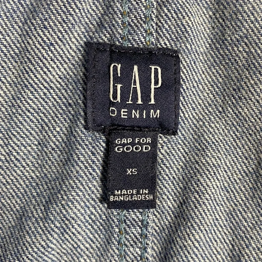GAP Classic Blue Toddler Overalls shorts raw hem size XS